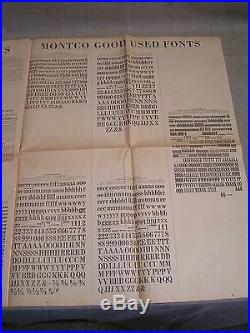 1961 Montco Towanda PA. Linotype Printing Press Parts & Equipment Sale Flyer