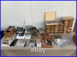 (2) Hot Foil Stamping Machines Kingsley Howard Type Sets Foil Accessories