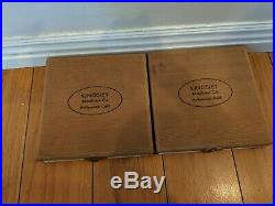 2 Kingsley Machine Co. 12pt Copperplate Gothic Type in Wooden Box pair