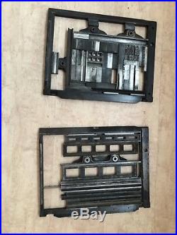 2 Schließrahmen mit Schließzeug für Buchdruckmaschine Heidelberg Tiegel OHT