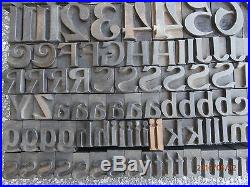 200+ Piece Lot Of Ornate Wood Letterpress Printing Type In 2 Sizes
