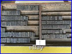 233 Pieces Of Antique Vintage Wood Type. Various Sizes And Fonts. No Tray