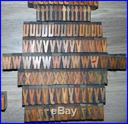 336 1 5/16 Wood Letterpress Printing Blocks Type Lower Case Alphabet