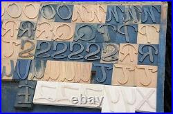 357pcs 3.54 letterpress wood printing blocks wooden alphabet type font print