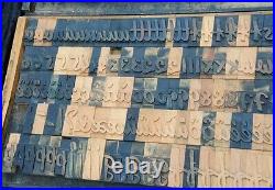 357pcs 3.54 letterpress wood printing blocks wooden alphabet type font print