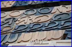 357pcs 3.54 letterpress wood printing blocks wooden alphabet type font print
