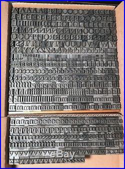36 PT. Caslon Bold Letterpress Metal Type Rare ATF 817