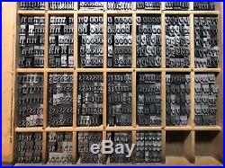 36 PT Goudy Italic Letterpress Metal Type Entire Drawer Full Mint Condition