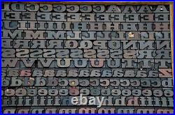 387 letterpress wood printing blocks 0.87 tall printers alphabet type font ABC
