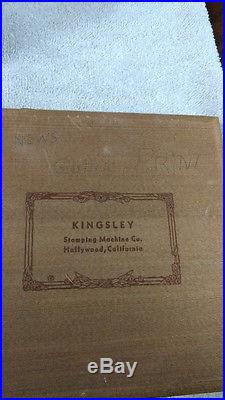 4 Boxes Vintage Kingsley Stamping Machine Letters with Wood Organizer