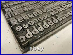 48pt Bernhard Gothic Extra Heavy Foundry Metal Type Letterpress Font Printing