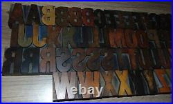 57 2 Wood Letterpress Printing Blocks Type Alphabet