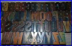 57 2 Wood Letterpress Printing Blocks Type Alphabet