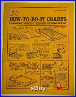 57 How To Do It Charts on Materials Equipment Techniques for Screen Printing