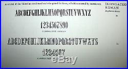 72pt Elongated Roman Shaded. Stephenson Blake Fdry. Letterpress Type