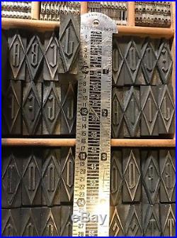 96 PT. Gothic Initial Letterpress Metal Type
