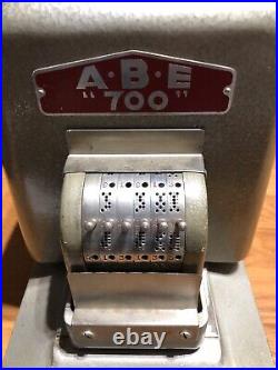 ABE 700 Electric Document Perforator American Bank Equipment Co. Works Good