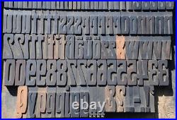 ART NOUVEAU letterpress wood printing blocks 160pcs 2.83 wooden type print