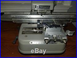 Addressograph graphotype 350 Dog Tag Machine with cover excellent condition