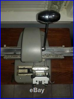 Addressograph graphotype 350 Dog Tag Machine with cover excellent condition