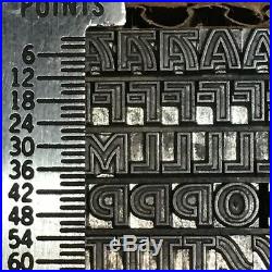 Advertisers Gothic 12 pt Letterpress Type Vintage Metal Printing Sorts Font