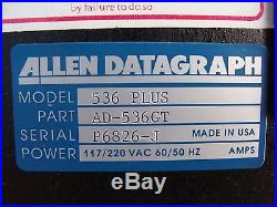 Allen Datagraph ADSI Model 536 Plus 36 Vinyl Plotter / Stencil Cutter System