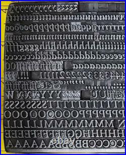 Alphabet Letterpress Metal Print Type 18pt Goudy Light Italic MN90 7#