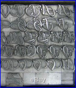 Alphabets Letterpress Print Type Import ta 52pt Rhapsodie Swash Caps MM61 8#