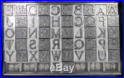 Alphabets Letterpress Print Type Monogram 36pt 2/C Massey Initials ML36 4#