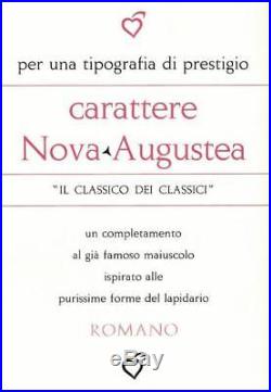 Alphabets Metal Letterpress Print Type Import Italy 18pt Nova Augustea ML81 5#