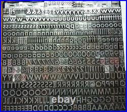 Alphabets Metal Letterpress Type TITLE 36pt Gothic Bold Expanded MM70 17#