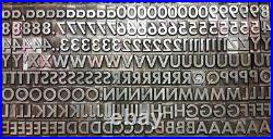 Alphabets Metal Letterpress Type TITLE 36pt Gothic Bold Expanded MM70 17#