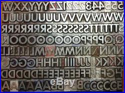 Alphabets Metal Letterpress Type TITLE 72pt Alternate Gothic BOLD MM73 30#