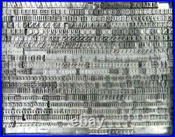 Alphabets Vintage Metal Letterpress Type 14pt Melior Semi Bold MN06 6#