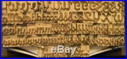 Alphabets WOOD Letterpress Print Type Import SB 6line 1 Glenmoy 146pc MW02