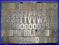 Alphabets WOOD Letterpress Type Hamilton 4line 5/8 Gothic Bold MW20 2#