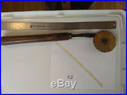 Antique Bookbinding Brass Roller Edge Gilding Fillet Tool Bookbinder