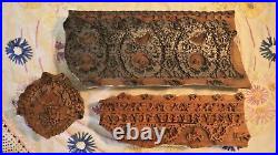 Antique French Textile Wood Blocks -BIANCHINI FERIER- 3 Hand-carved Art Design