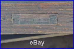 Antique HAMILTON Letterpress Printer's Steel Top Oak Imposing Table / ANTYKE