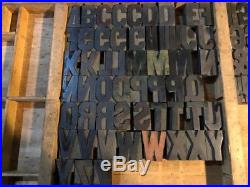 Antique Letterpress 1.75 Uppercase Wood Printer BlocksType100 pcs