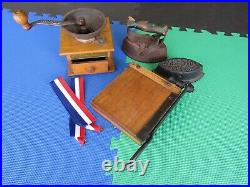 Antique Mini Ingento Cutter + SAD Iron +American Coffee Mill