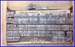 Antique Set Letterpress Iron Font Set Pt4 Cicero Gong Germany Printers Alphabet