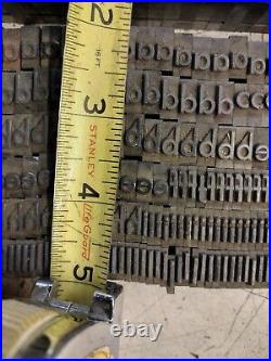 Antique Typeset, Letterpress, Printing Letters, Numbers, Symbols, Group A