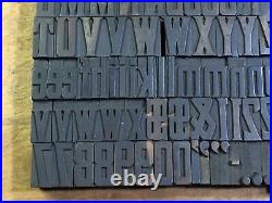Antique VTG Page & Co Wood Letterpress Print Type Alphabet Letter #s Set (Part)