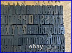 Antique VTG Page & Co Wood Letterpress Print Type Alphabet Letter #s Set (Part)