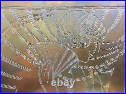 Art Deco Copper Printing Plate by Etching Co. Of America