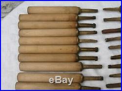 BOOKBINDING GILDING FINISHING TOOL 39 LETTERS & NUMBERS 7mm 21pt