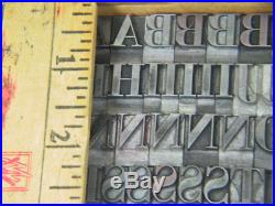 Bodoni Bold 48pt 24 lbs Printers Type Letterpress Type