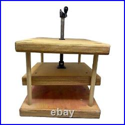 Book Press Small Wood Crank Fits Papers Up To 8.5x11