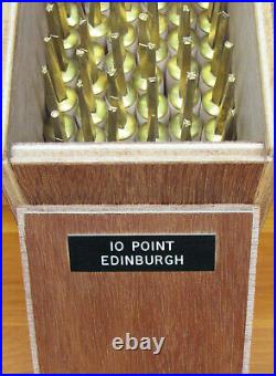 Bookbinding Brass Handle Letters Edinburgh #10 Brass Hand Type 40-Piece Set